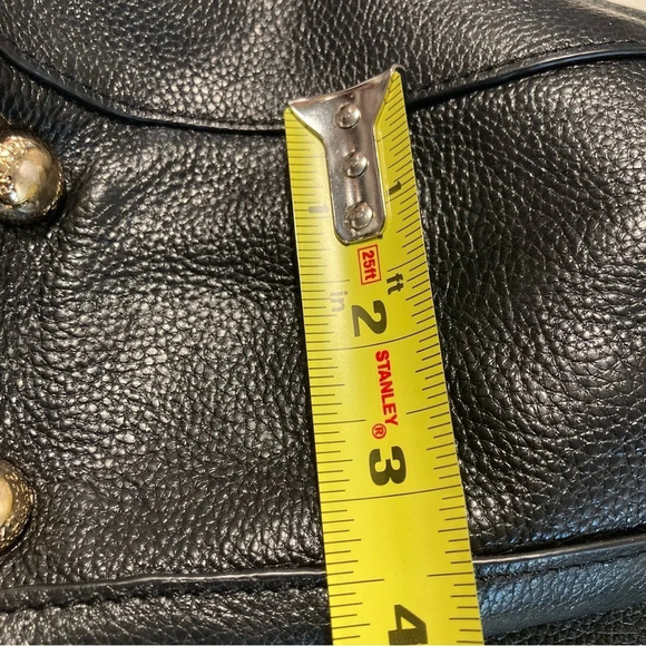 PRADA Leather Boho Half Moon  Gold Metal Hardware and Zipper Tassel Shoulder Bag - Picture 11 of 15